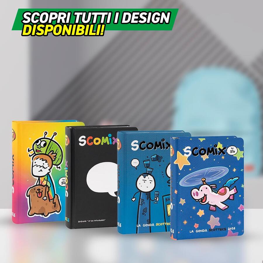 COMIX Scottecs by Sio - Agenda Scolastica 16 Mesi PETROLIO