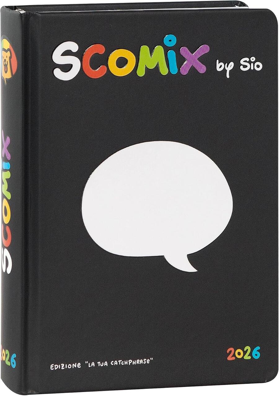 COMIX Scottecs by Sio - Agenda Scolastica 16 Mesi BLACK