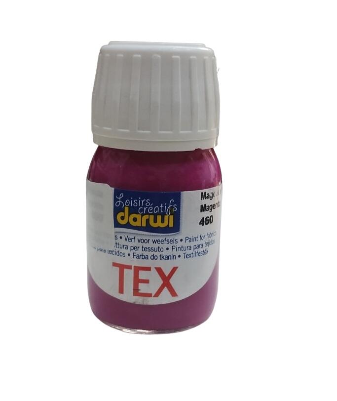 Colore per Tessuti magenta Darwi Tex 30 ml – Pittura Permanenti per Stoffa, Lavabile e Brillante