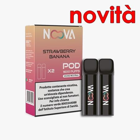 NOOVA POD - STRAWBERRY BANANA - 5 x 2 pz