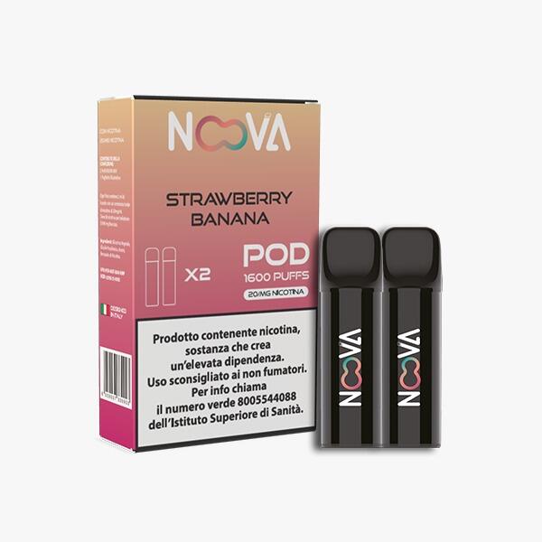 NOOVA POD - STRAWBERRY BANANA - 5 x 2 pz