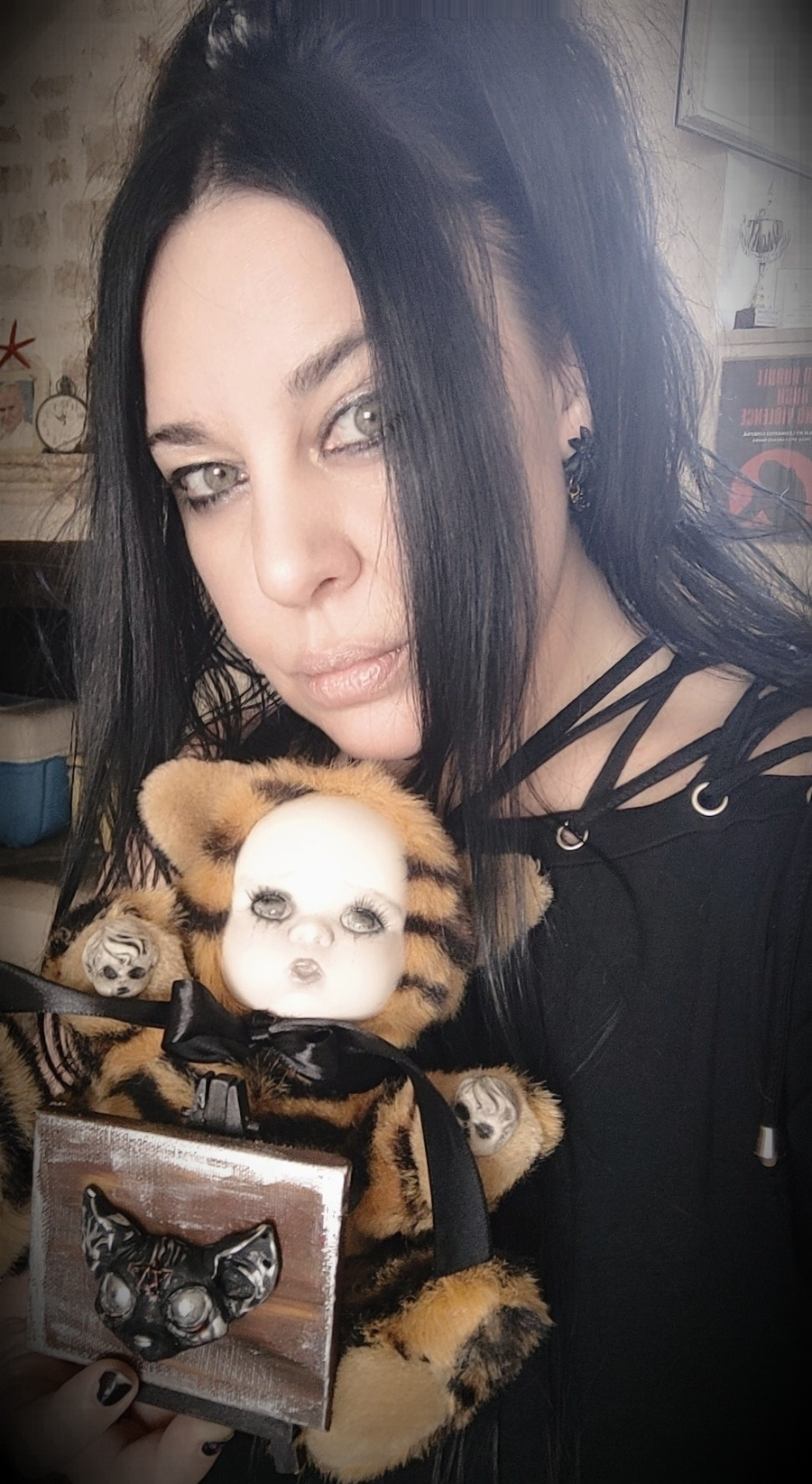 Betsy Artista peluche stoffa e porcellana