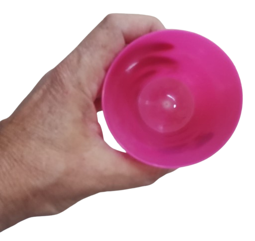 Lotto 16 Bicchieri in Plastica Dura Pucca – Design "Love Potion" Fucsia - Riutilizzabili e Resistenti