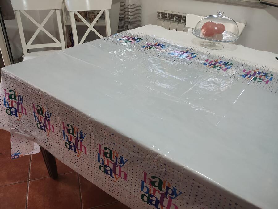 6 Tovaglie in PVC 132X220 cm – Tema Happy birthday