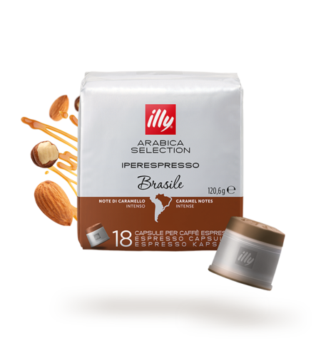 Iperespresso  Brasile note di caramello 18 capsule illy