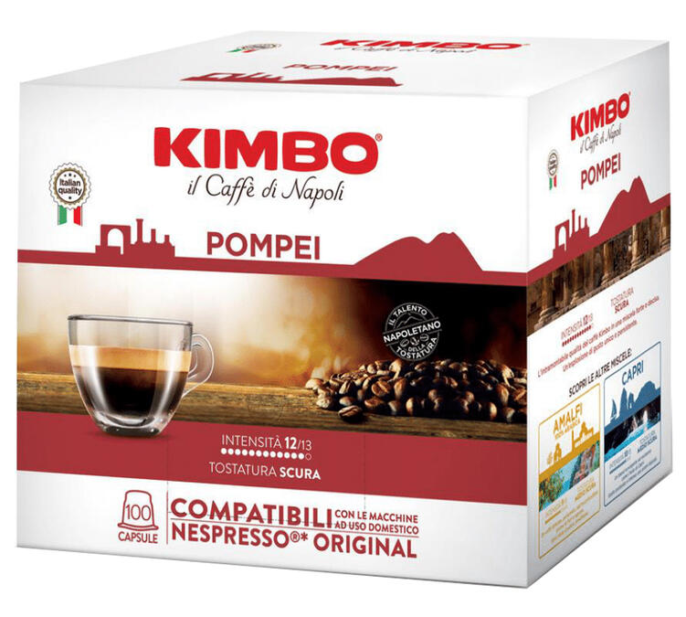 capsule compatibili nespresso Kimbo miscela Pompei 100 pz