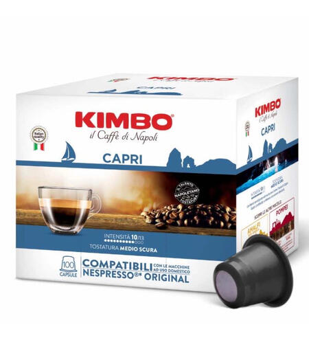 capsule compatibili nespresso Kimbo miscela Capri 100 pz