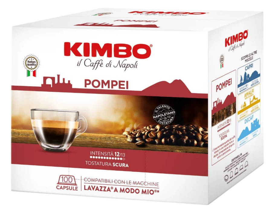 capsule compatibili modo mio Kimbo Pompei 100 pz