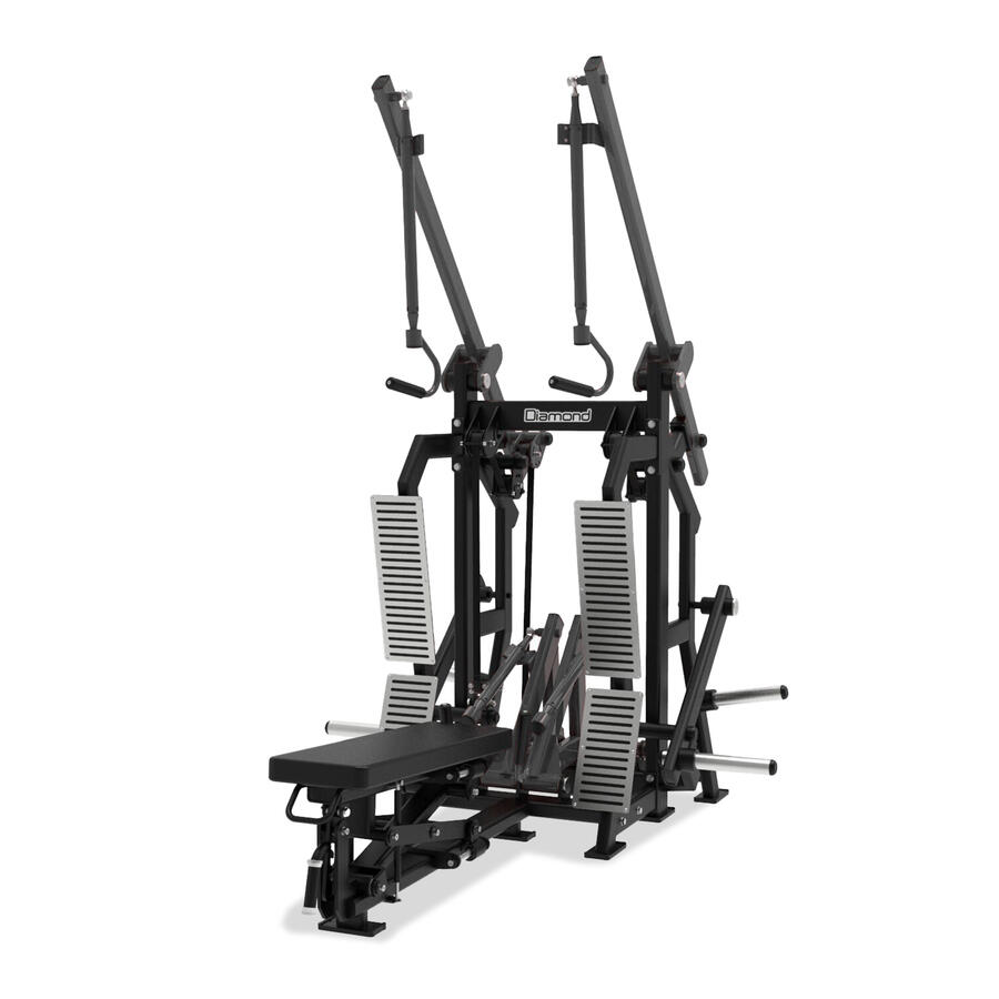 COMBO LAT PULLDOWN/PULLEY ROW Plate Loaded Linea Diamond cod. PL300-MULTIROWLIFT