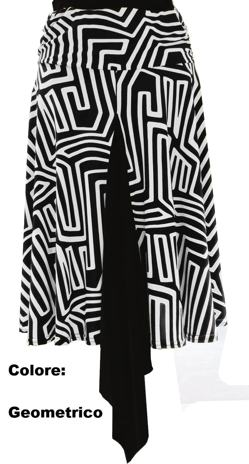 Soft skirt in various patterns with a tail inside 2-0056