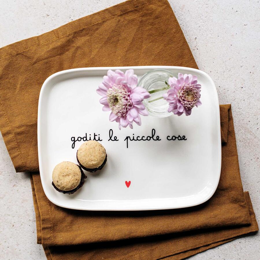 Simply Day - Piatto rettangolare Goditi le piccole cose