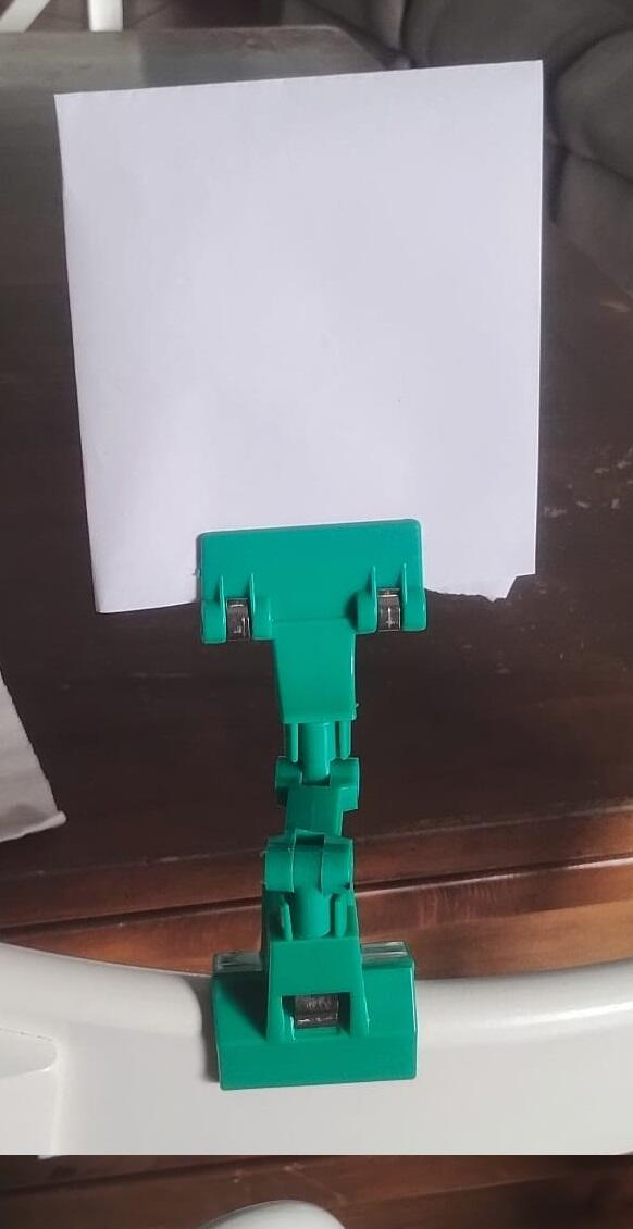 Set 6 Segnaprezzi Snodabili Verdi - Porta Cartellino Clip - Ideale Negozi / Mercati / Hobby