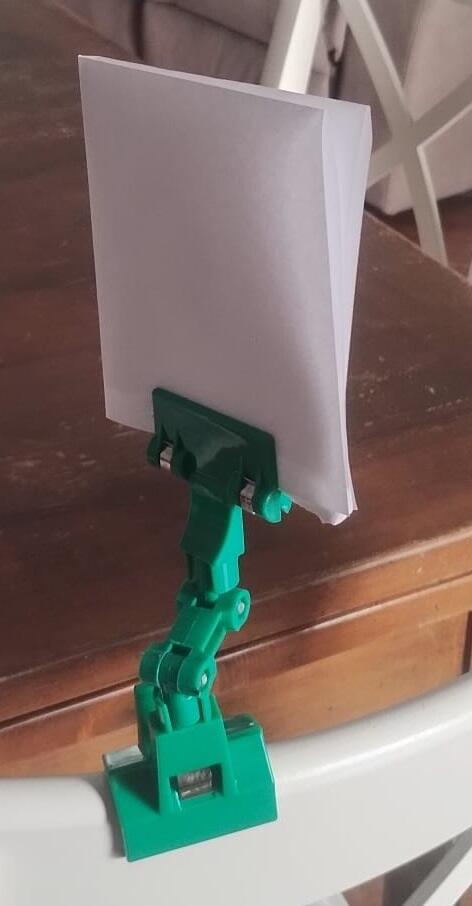 Set 6 Segnaprezzi Snodabili Verdi - Porta Cartellino Clip - Ideale Negozi / Mercati / Hobby