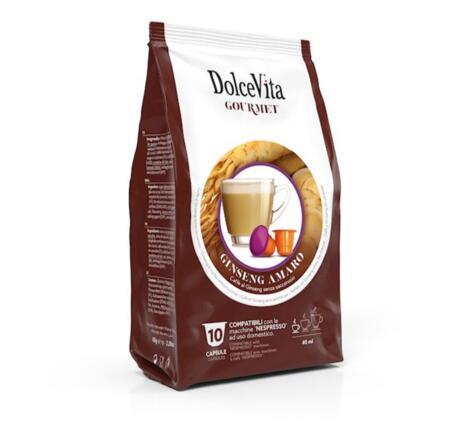 ginseng amaro nespresso dolce vita gourmet 10pz.