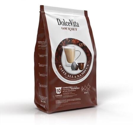 caffè alla sambuca compatibile nespresso gourmet 10pz.