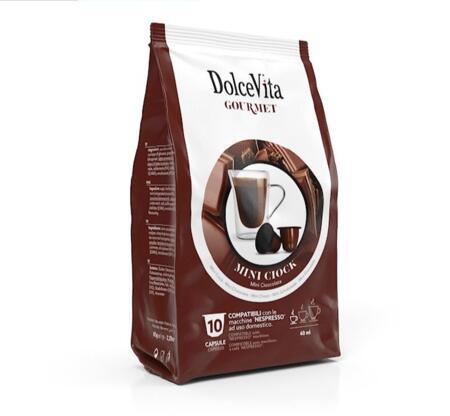 cioccolata compatibile dolce vita nespresso gourmet 10pz.