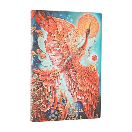 Agenda settimanale 2026 Paperblanks Uccello di Fuoco – Mini Flexy