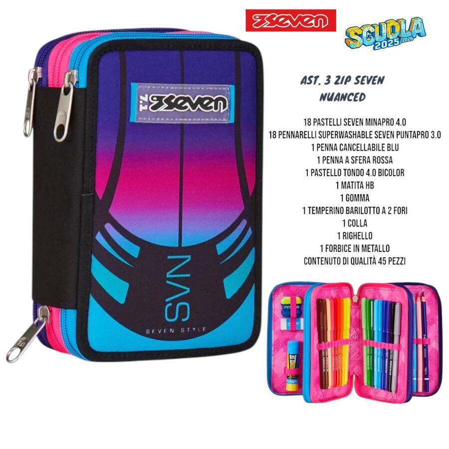 SEVEN ASTUCCIO  COMPLETO DA 45 PEZZI