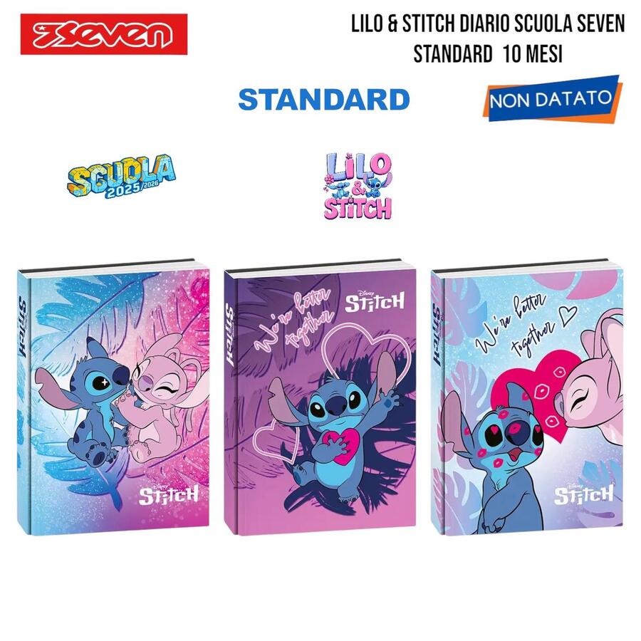 SEVEN DIARIO 10 MESI LILO & STITCH