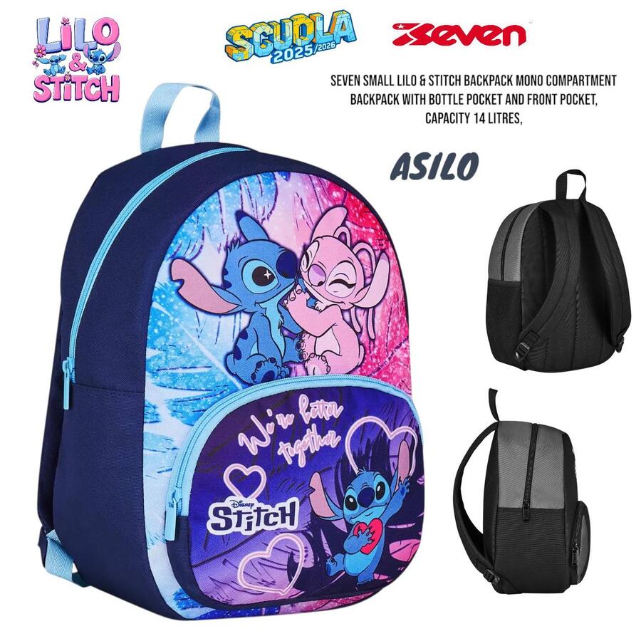 SEVEN ZAINO ASILO 
Capacità 14 litri