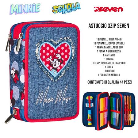 SEVEN ASTUCCIO TRE ZIP DA 44 PEZZI