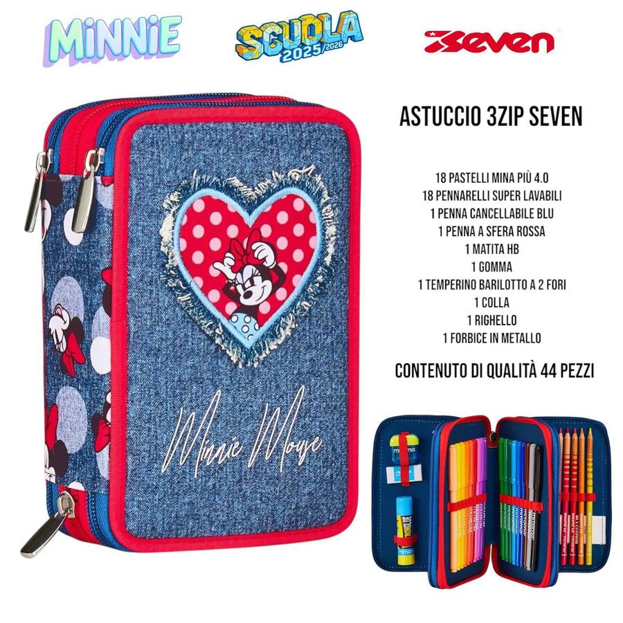 SEVEN ASTUCCIO TRE ZIP DA 44 PEZZI