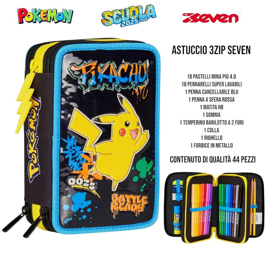 SEVEN ASTUCCIO TRE ZIP DA 44 PEZZI