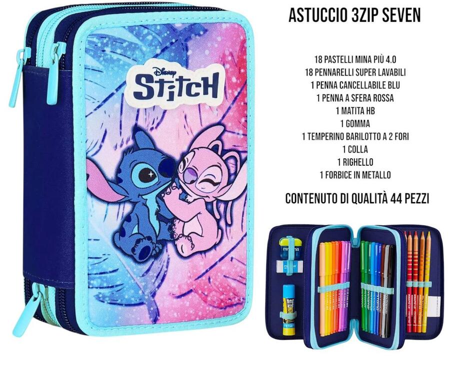SEVEN ASTUCCIO TRE ZIP DA 44 PEZZI