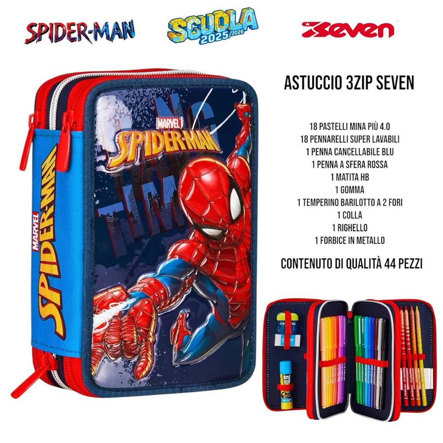 SEVEN ASTUCCIO TRE ZIP DA 44 PEZZI