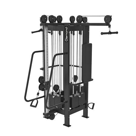 TOWER CABLE 4 STAZIONI Jungle - Cable Station - Weight Stack Ercolina: 60 Kg + 50 Kg + 95 Kg + 70 Kg  Linea Diamond cod. WS-STATION4ONE