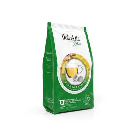 Zenzero e limone compatibile dolce gusto dolce vita 8pz.