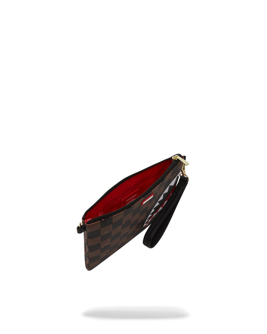 Sprayground Peeking Character Check Pouchette