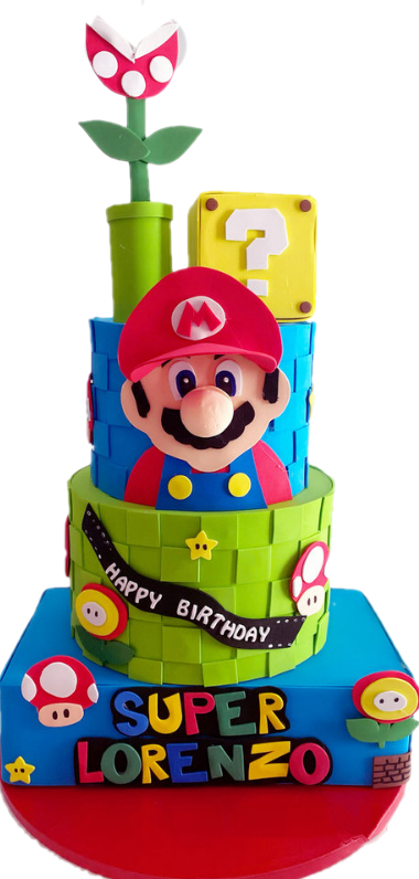 Torta tema Mario Kart 