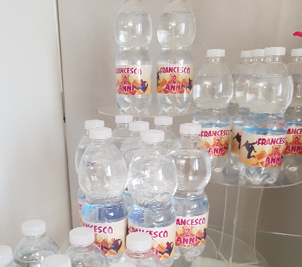 Etichetta adesiva personalizzata succo/ acqua