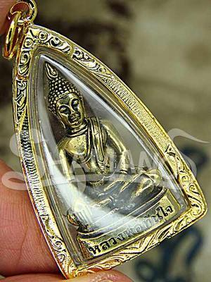 Amuleto PROTETTIVO Thailandese BUDDHA SAKYAMUNI (con Pha Yant in OMAGGIO)