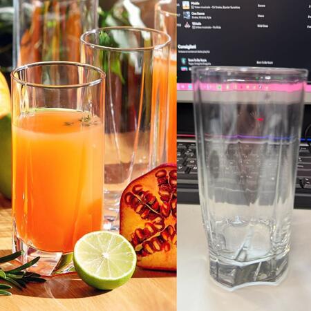 SET DA 3 BICCHIERI IN VETRO DA 360 ml