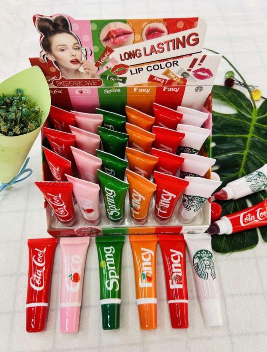 BIGGERBOWIE LONG LASTING LIP COLOR
 [Confezione da 24 pezzi]