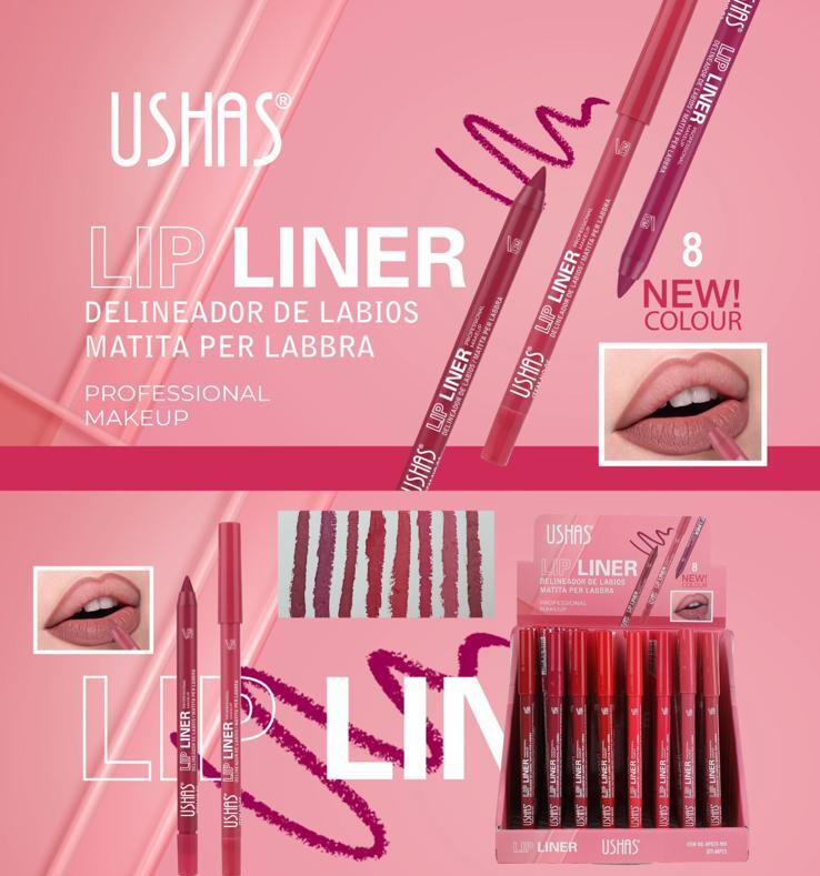 USHAS LIP LINER 8 COLORI
 [Confezione da 48 pezzi]