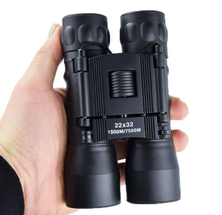 Binocolo tascabile pieghevole compatto softair zoom 22x32 mimetico militare