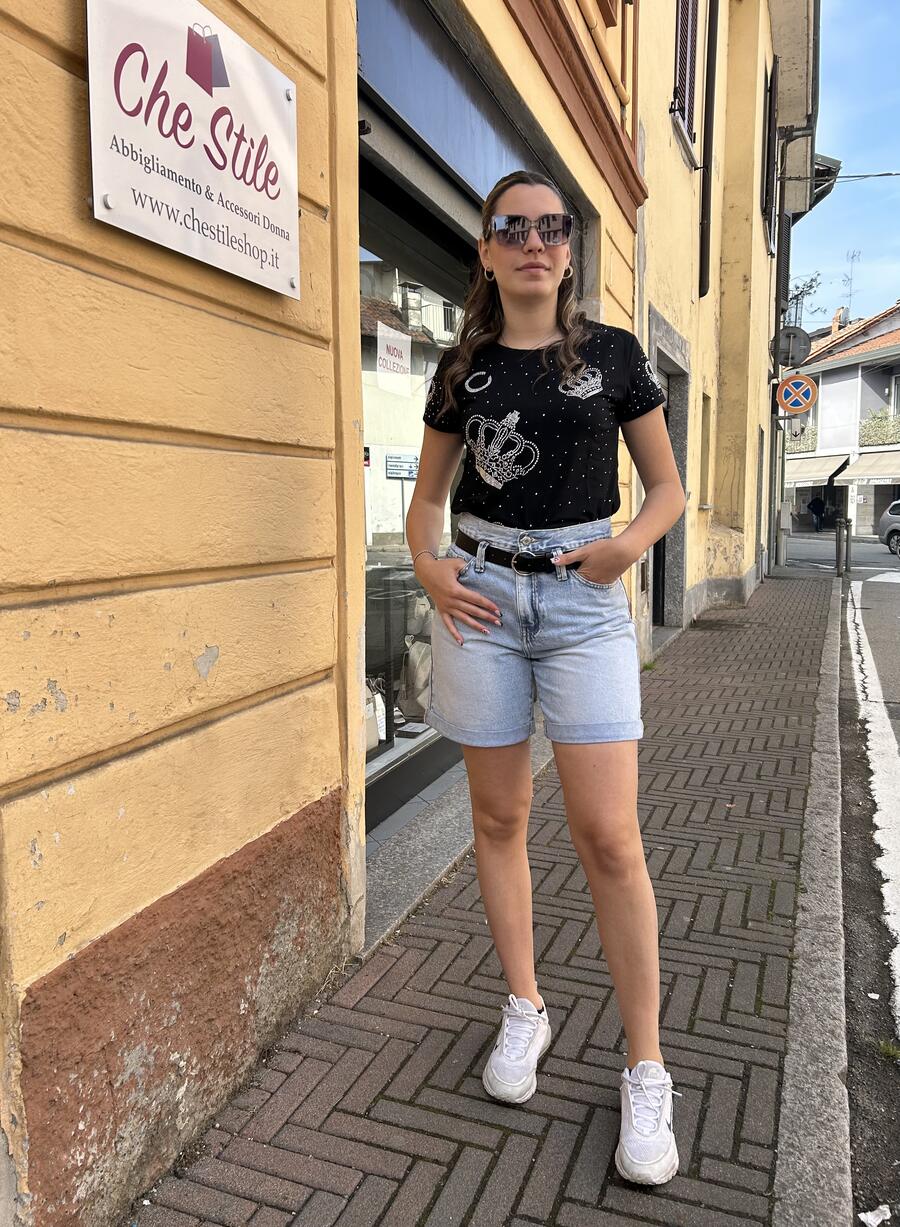 NOVITÀ Bermuda di jeans con cintura