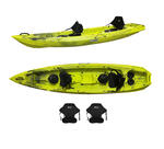 MOJITO BIG MAMA KAYAK, CANOA 2 + 1 Posti, 380 Cm + 2 Gavoni + 2 ruote integrate + 2 Seggiolini (PACK 2)