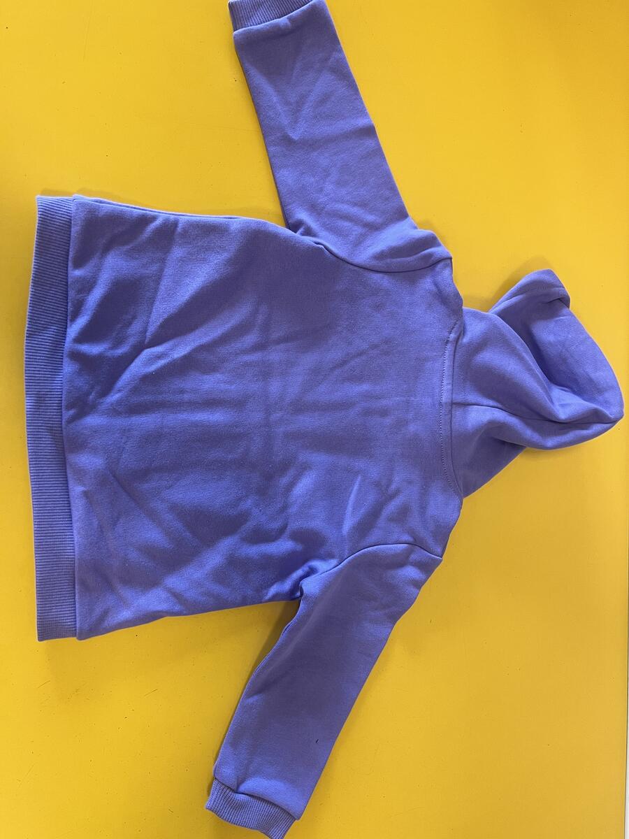 Felpa zip e taschine viola con logo Carrera 12 mesi 