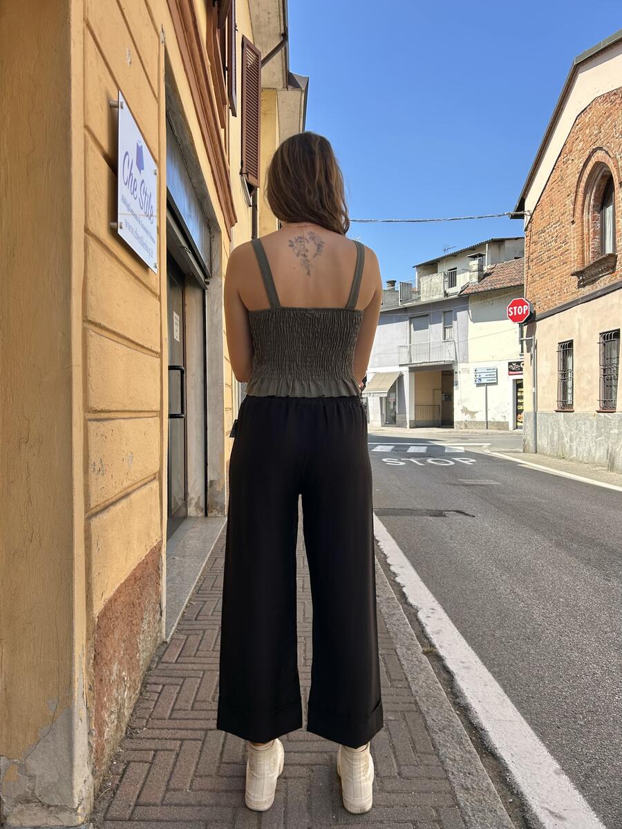 NOVITÀ Pantalone in viscosa modello cropped