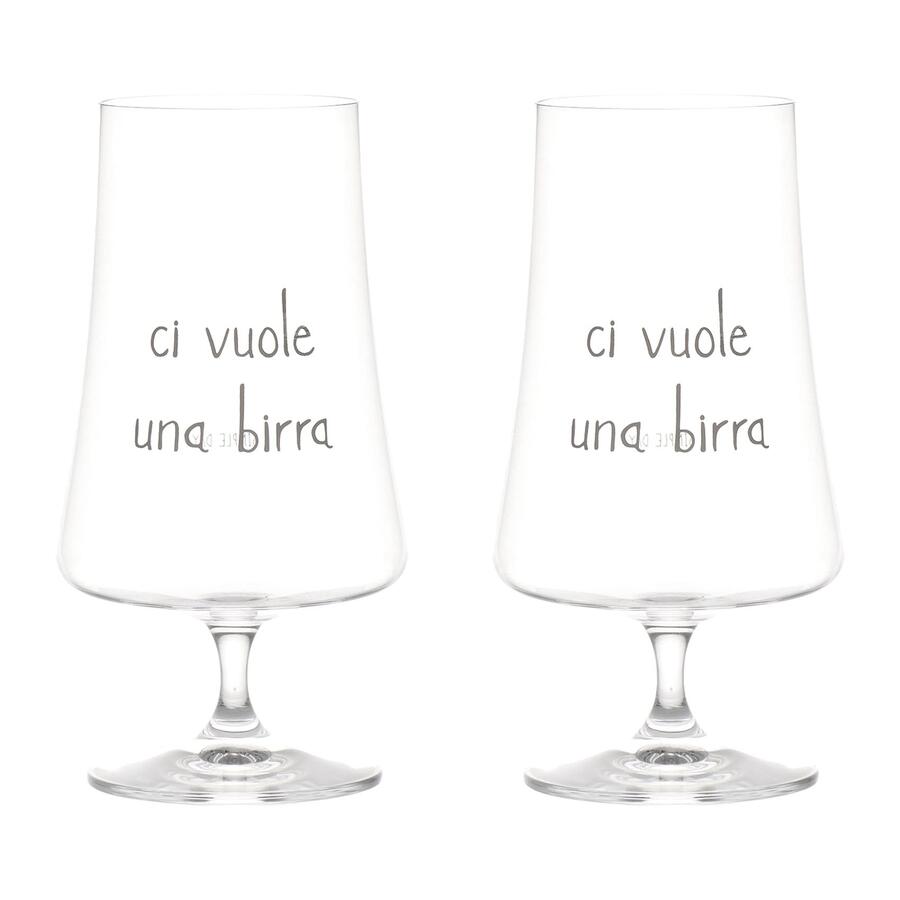 Simply Day - Set 2 Bicchieri birra Ci vuole una birra - 55cl