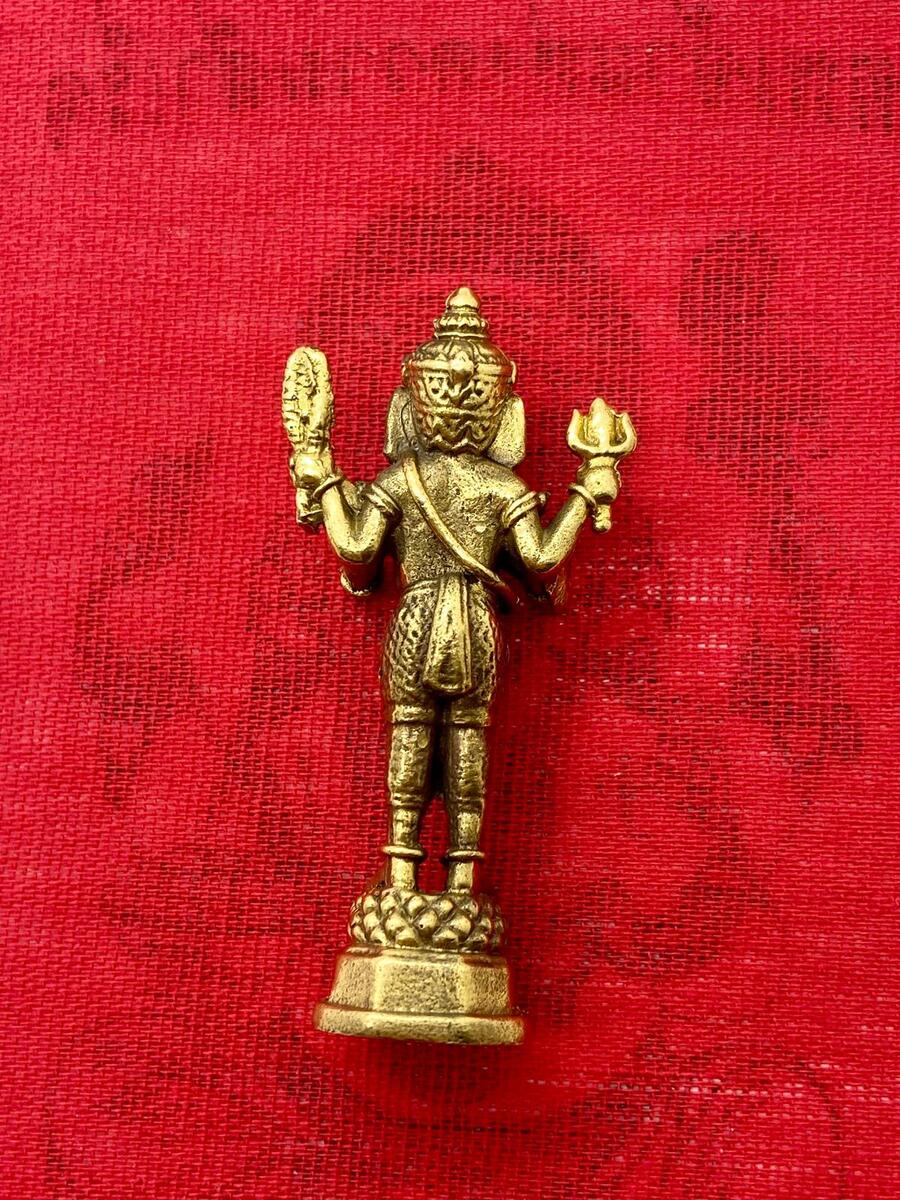Statuina PORTAFORTUNA GANESH IMPERATORE, DISTRUGGE OSTACOLI e PORTA RICCHEZZA (con Pha Yant in OMAGGIO)