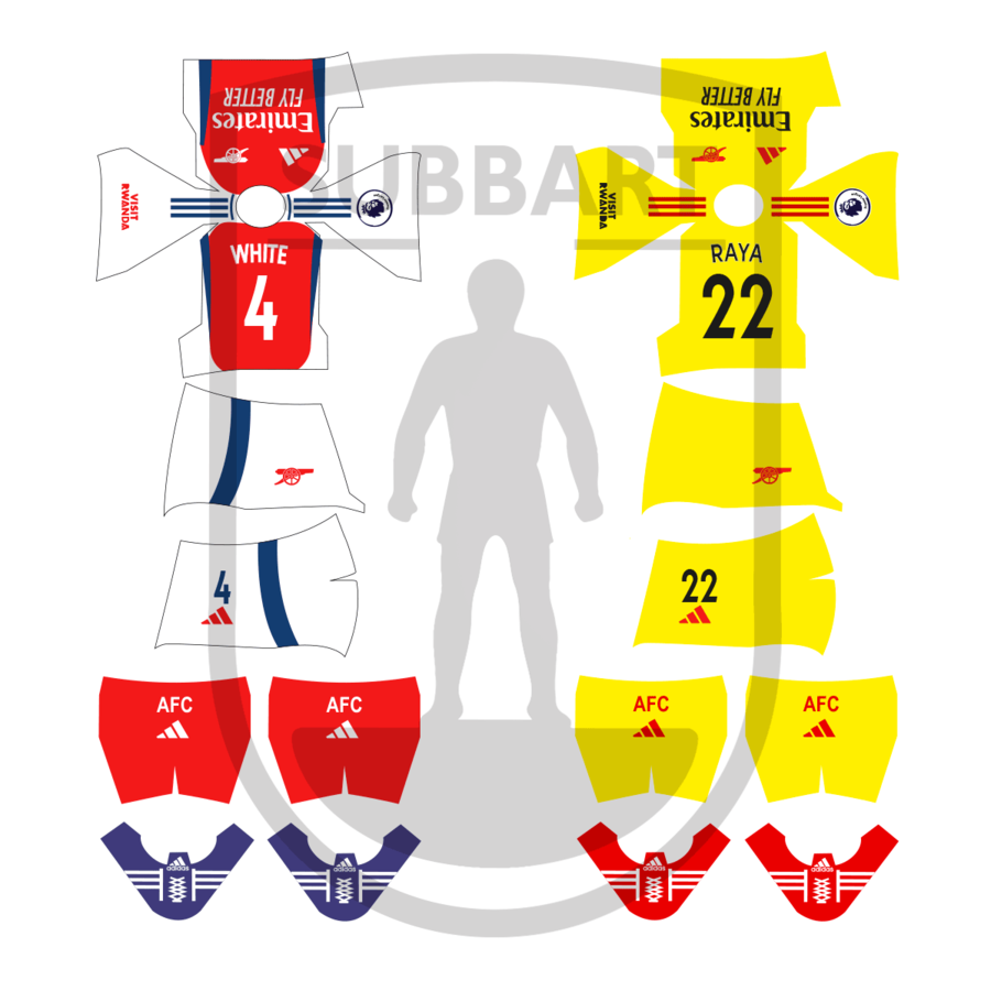 SET DECALS ARSENAL 2024-25