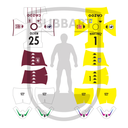DECALS ASTON VILLA 2021-22 2 MAGLIA