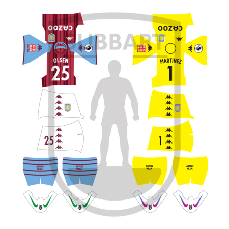 DECALS ASTON VILLA 2021-22
