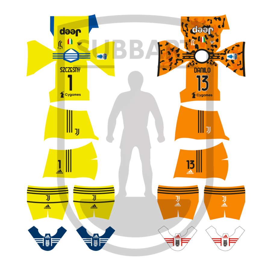 DECALS JUVENTUS 2020-21 2 MAGLIA