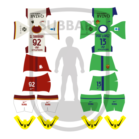 DECALS ROMA 2020-21 2 MAGLIA